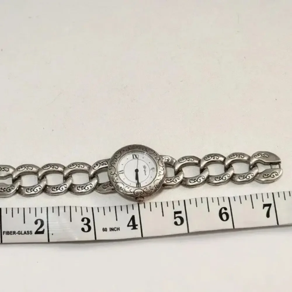Brighton Linx scrolled‎ chain link watch